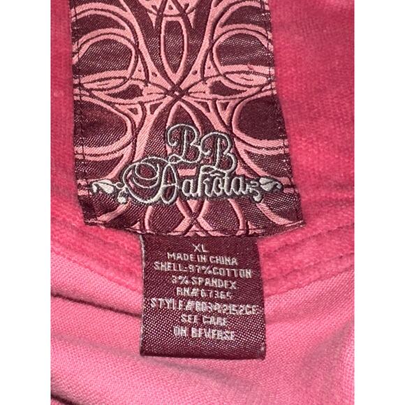 BB Dakota Women’s Velvet Blazer Jacket 2 Button Cropped Pink XL Fairy Grunge Y2K - Picture 4 of 10
